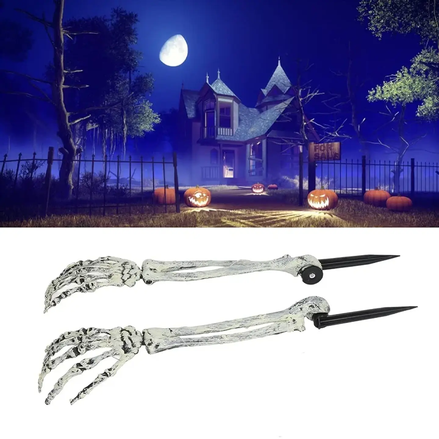 Brazos de Esqueleto para Jardín Halloween – Estacas Decorativas 4