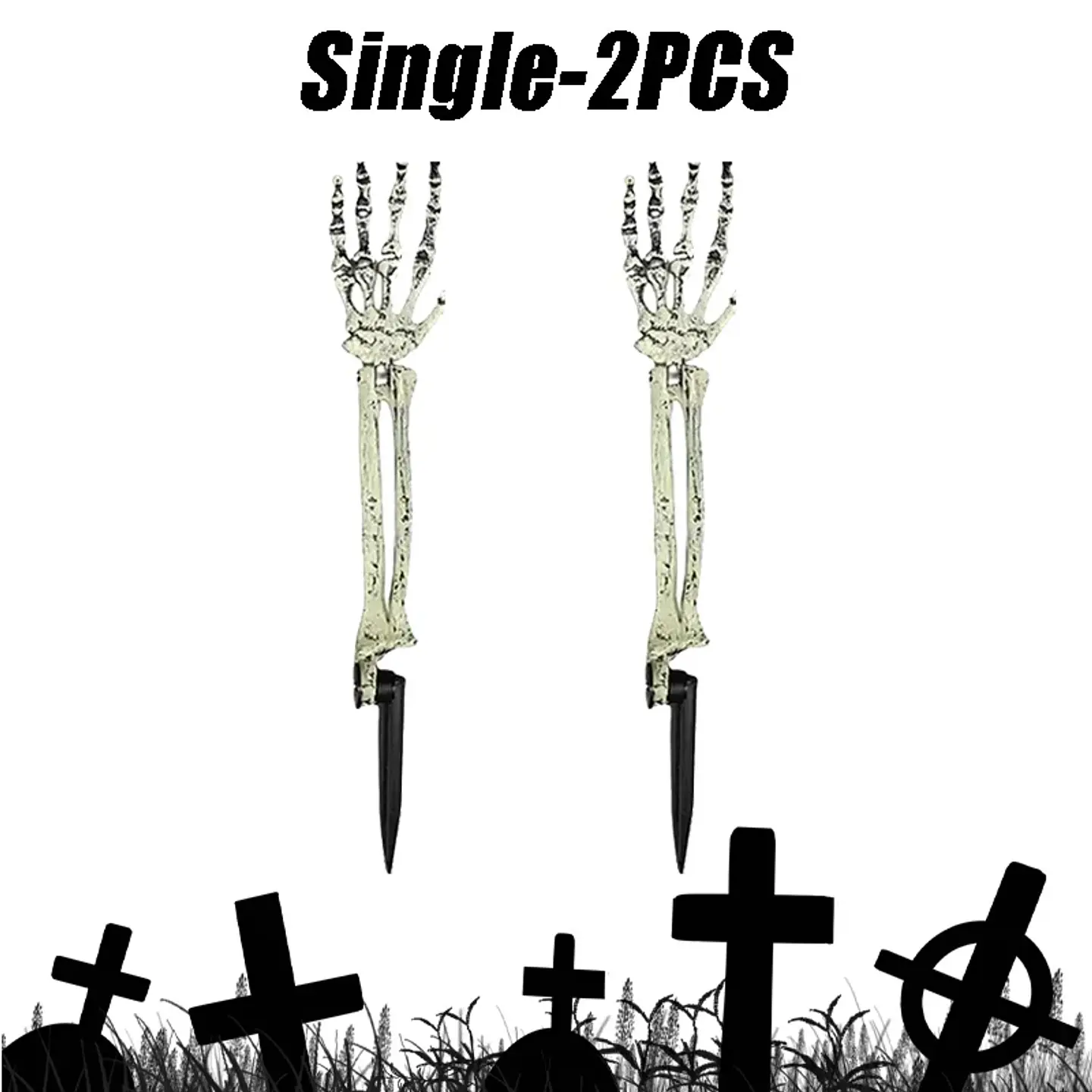 Brazos de Esqueleto para Jardín Halloween – Estacas Decorativas 10