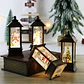 Lámpara Navideña LED con Santa Claus y Muñeco de Nieve – Decoración Iluminada para el Hogar - Miniatura 1