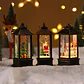 Lámpara Navideña LED con Santa Claus y Muñeco de Nieve – Decoración Iluminada para el Hogar - Miniatura 4