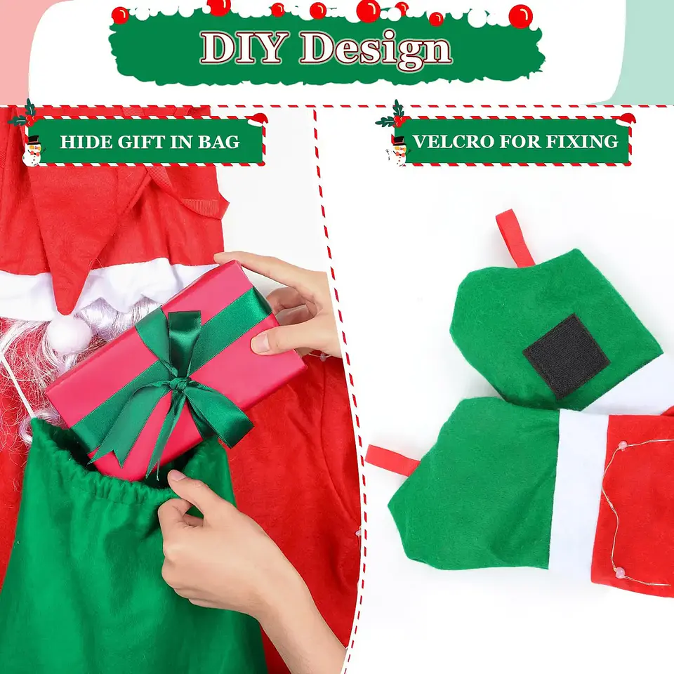 Santa Claus Colgante Escalador con Luces Solares – Decoración Navideña para Ventana, Balcón o Techo 3