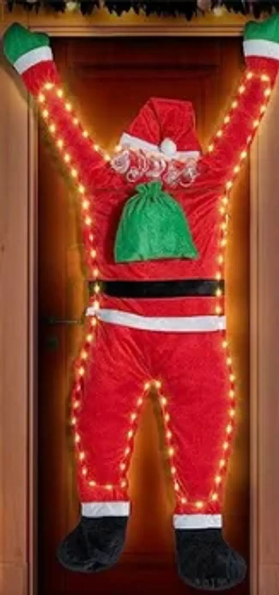 Santa Claus Colgante Escalador con Luces Solares – Decoración Navideña para Ventana, Balcón o Techo 7