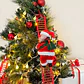 Santa Claus Eléctrico Escalando Escalera con Música y Luz LED – Decoración Navideña para Árbol y Hogar - Miniatura 2