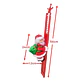 Santa Claus Eléctrico Escalando Escalera con Música y Luz LED – Decoración Navideña para Árbol y Hogar - Miniatura 6