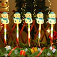 Set de 5 Luces Solares LED Navideñas con Estacas – Santa Claus y Muñeco de Nieve para Jardín y Exterior - Miniatura 1