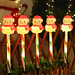 Set de 5 Luces Solares LED Navideñas con Estacas – Santa Claus y Muñeco de Nieve para Jardín y Exterior - Miniatura 2