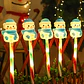 Set de 5 Luces Solares LED Navideñas con Estacas – Santa Claus y Muñeco de Nieve para Jardín y Exterior - Miniatura 7