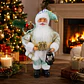 Papá Noel Decorativo Azul de 30 cm con Farol LED – Adorno Navideño para el Hogar - Miniatura 1