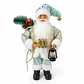 Papá Noel Decorativo Azul de 30 cm con Farol LED – Adorno Navideño para el Hogar - Miniatura 2