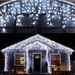 Luces Solares LED Tipo Carámbano para Exterior – 8 Modos de Iluminación Navideña - Miniatura 2
