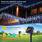 Luces Solares LED Tipo Carámbano para Exterior – 8 Modos de Iluminación Navideña - Miniatura 4
