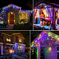 Luces Solares LED Tipo Carámbano para Exterior – 96/162 LED con 8 Modos - Miniatura 4