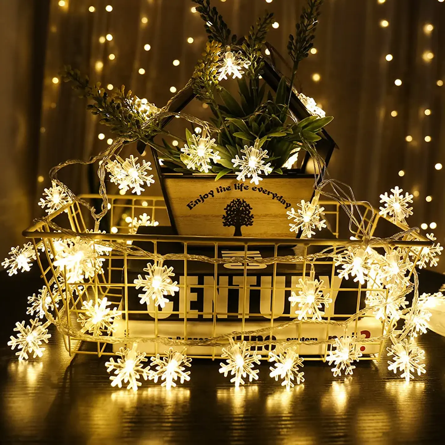 Guirnalda de Luces LED Navideñas con Figuras – 2 y 3 Metros para Árbol, Ventanas y Hogar 2
