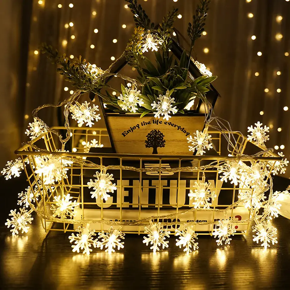 Guirnalda de Luces LED Navideñas con Figuras – 2 y 3 Metros para Árbol, Ventanas y Hogar 2