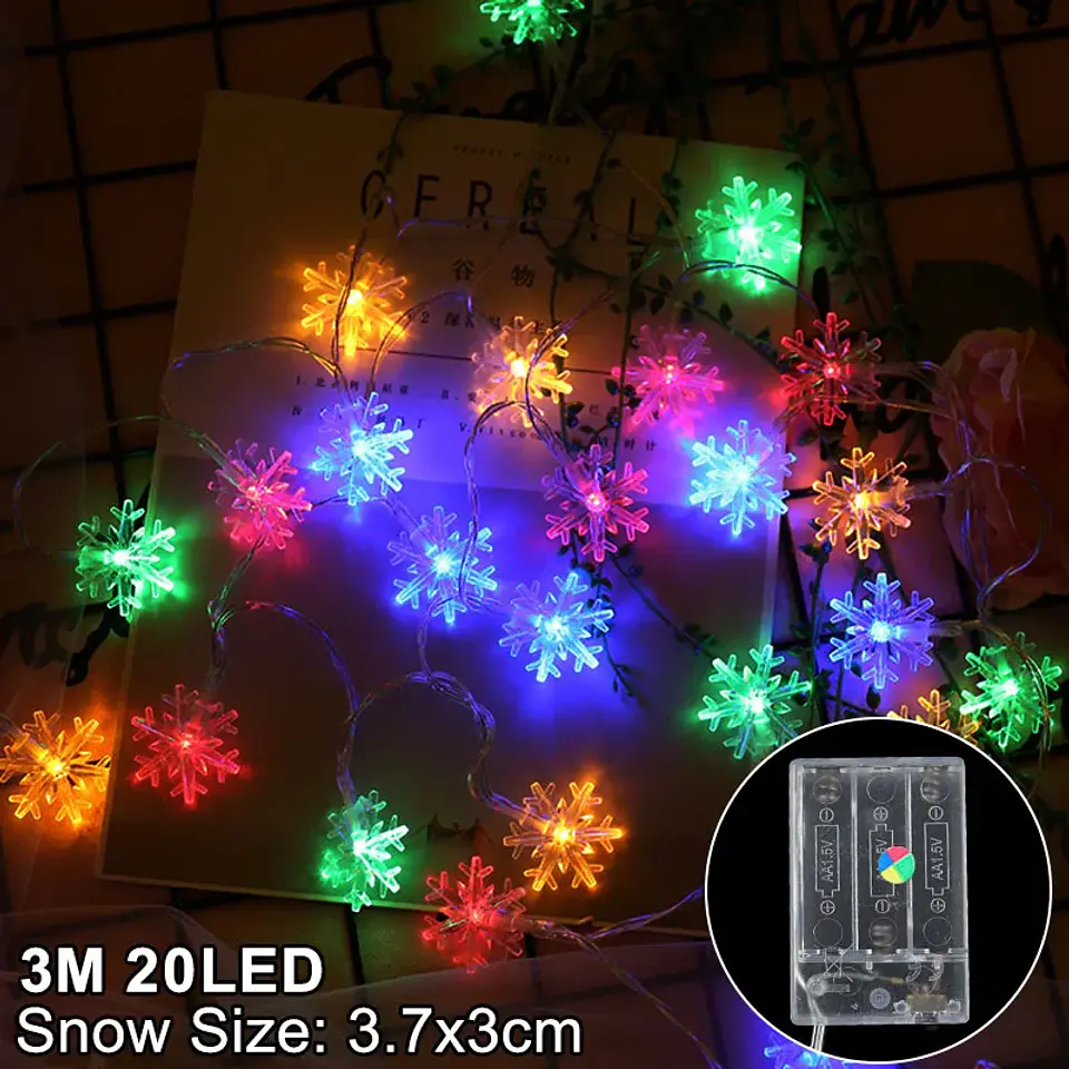 Guirnalda de Luces LED Navideñas con Figuras – 2 y 3 Metros para Árbol, Ventanas y Hogar 5