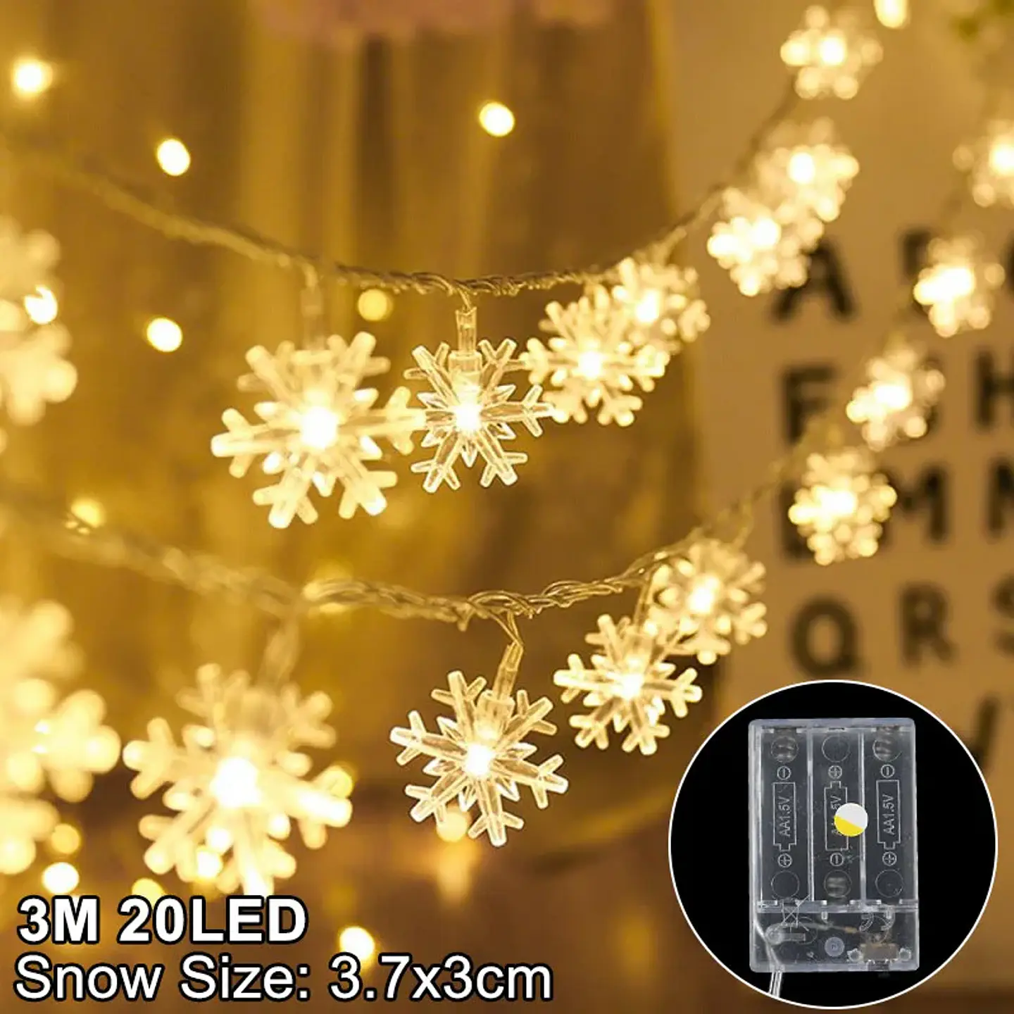 Guirnalda de Luces LED Navideñas con Figuras – 2 y 3 Metros para Árbol, Ventanas y Hogar 7