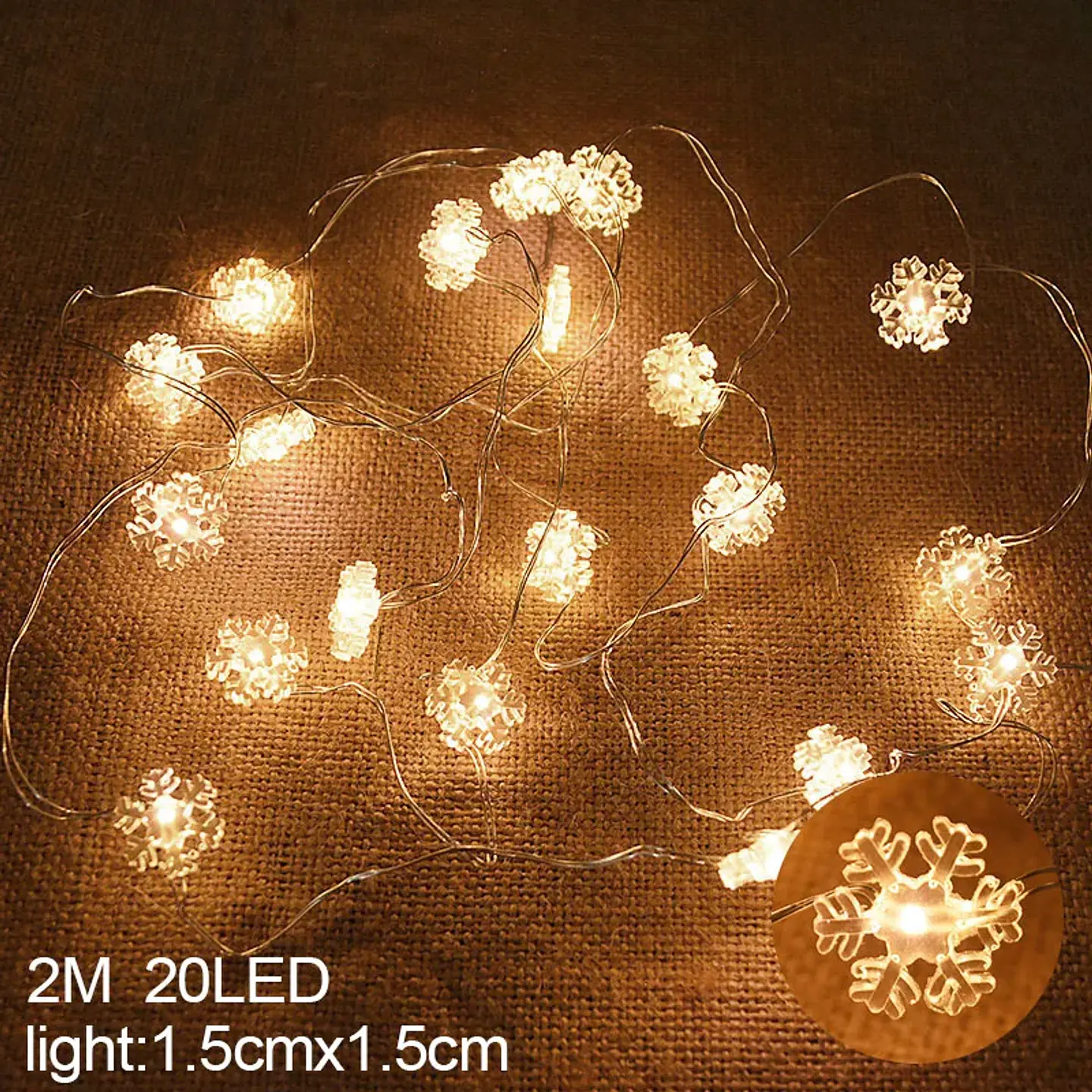 Guirnalda de Luces LED Navideñas con Figuras – 2 y 3 Metros para Árbol, Ventanas y Hogar 9