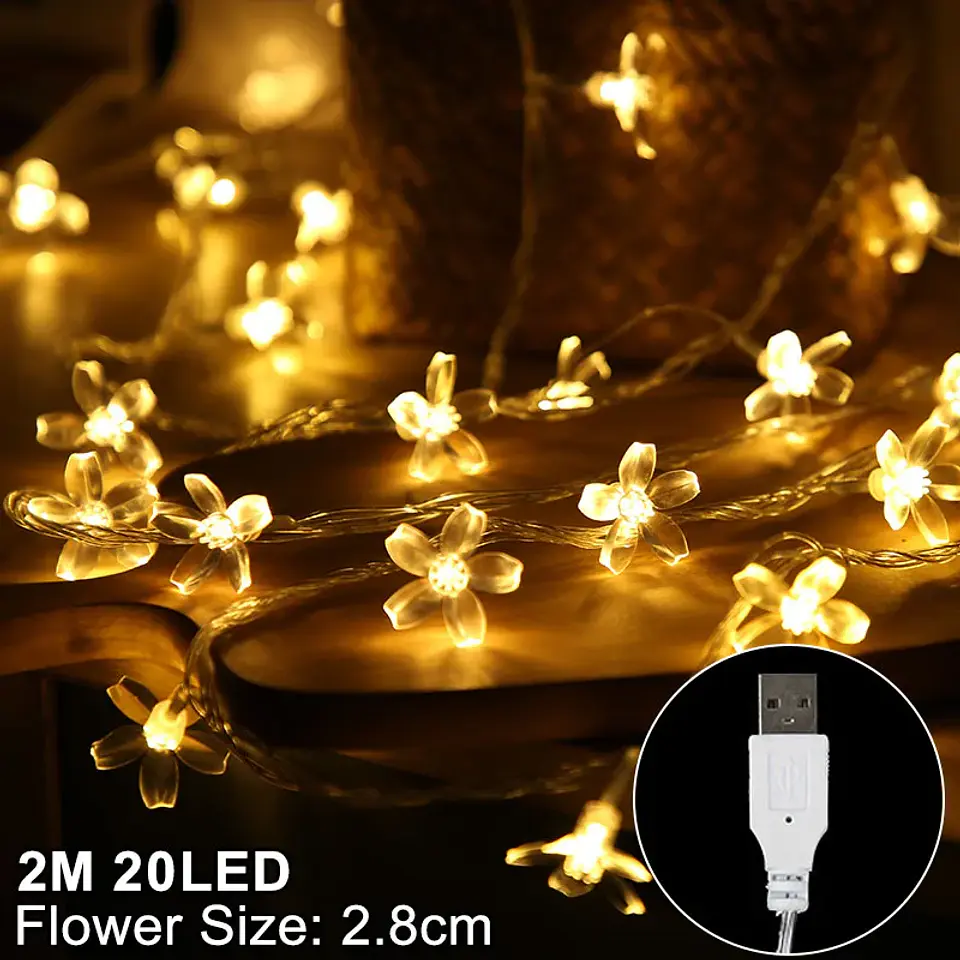 Guirnalda de Luces LED Navideñas con Figuras – 2 y 3 Metros para Árbol, Ventanas y Hogar 14