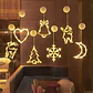 Adorno Navideño Colgante con Luz LED a Pilas – 10 Diseños para Ventanas y Hogar - Miniatura 4
