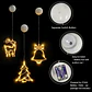 Adorno Navideño Colgante con Luz LED a Pilas – 10 Diseños para Ventanas y Hogar - Miniatura 6