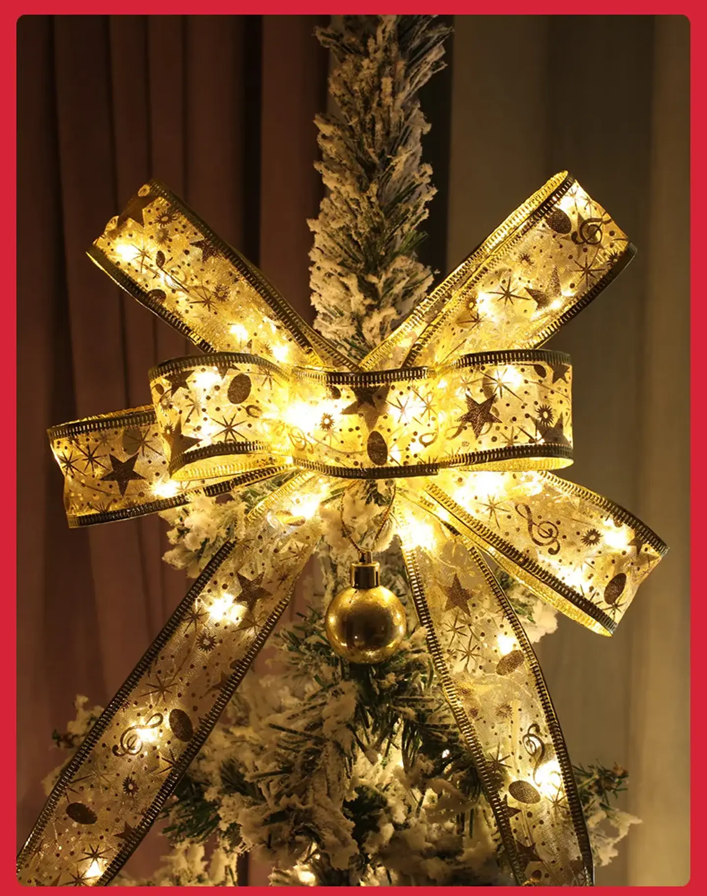 Cinta LED Navideña Decorativa con Luces – Ideal para Árbol, Guirnaldas y Lazos 12