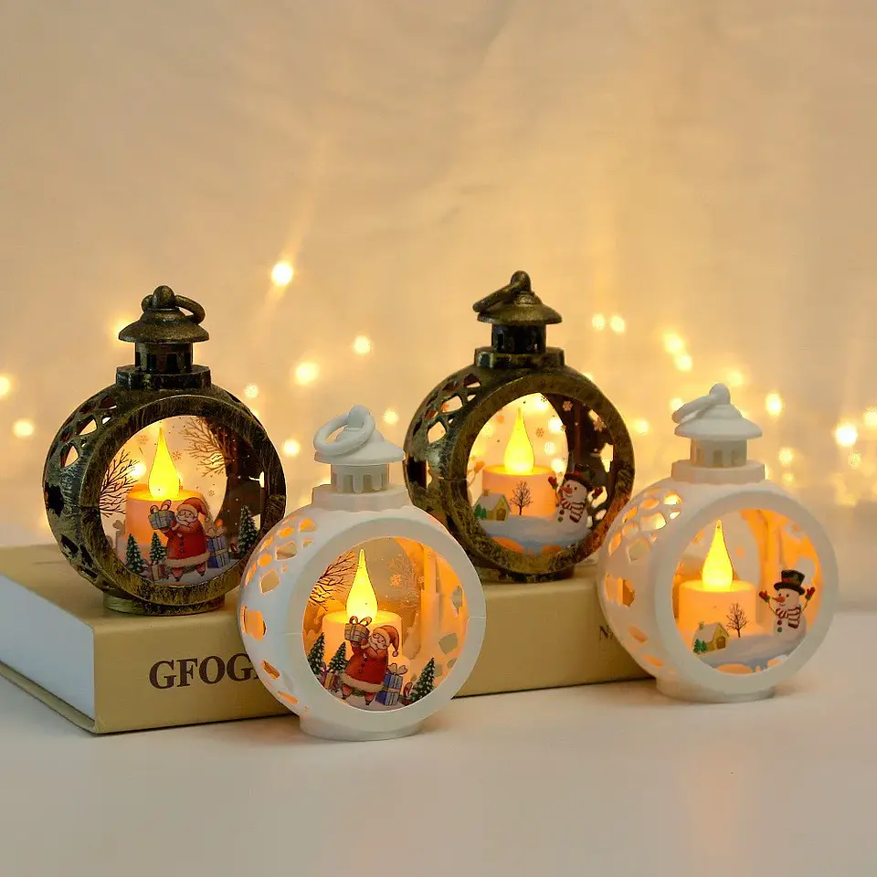 Farol LED Navideño Decorativo con Luz – Adorno Luminoso para Navidad 1