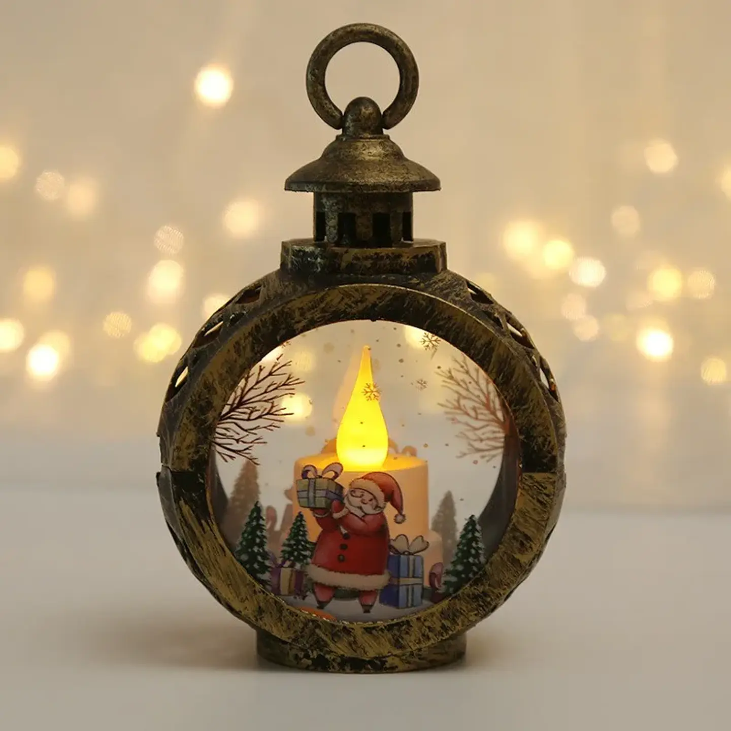 Farol LED Navideño Decorativo con Luz – Adorno Luminoso para Navidad 2