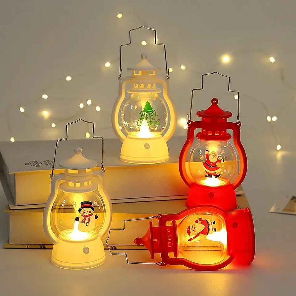 Farol LED Navideño Decorativo con Luz – Adorno Luminoso para Navidad 4