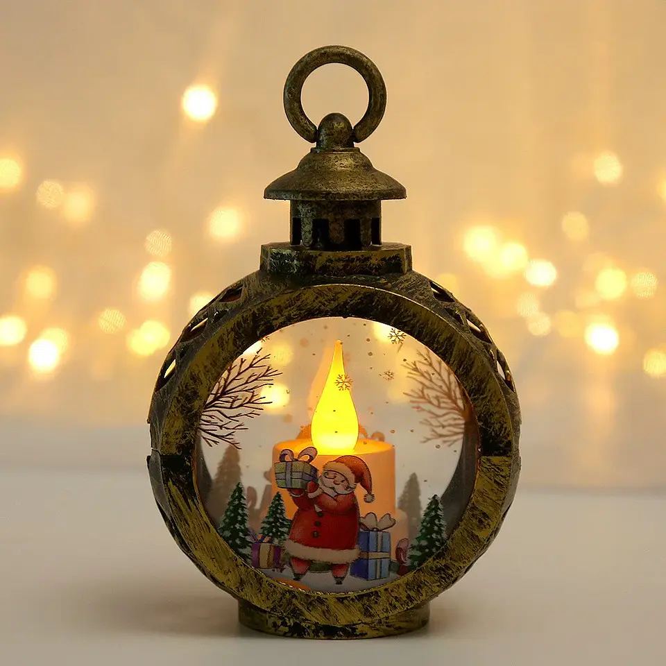 Farol LED Navideño Decorativo con Luz – Adorno Luminoso para Navidad 10