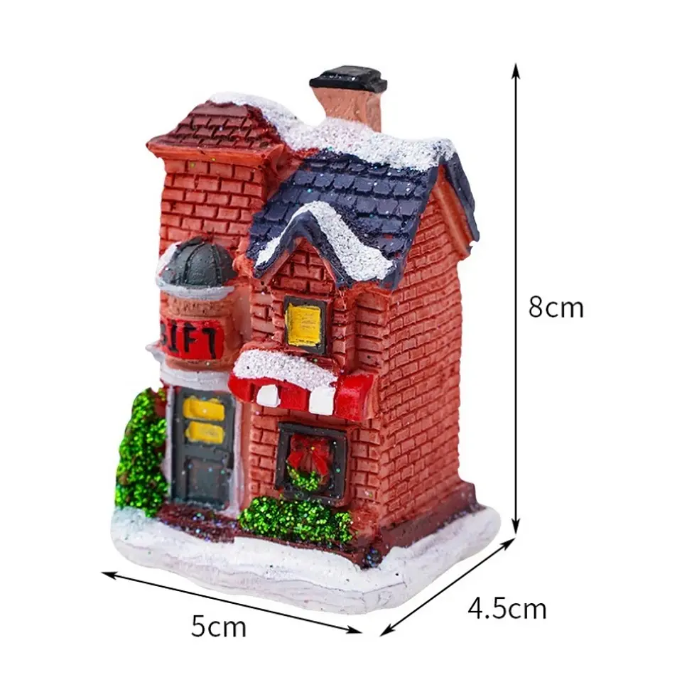 Casitas Navideñas Iluminadas LED – Villa de Navidad Decorativa 6