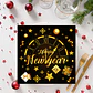 Servilletas Premium Año Nuevo Negro y Dorado – Decoración Elegante para Fiesta - Miniatura 6