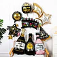 Globos Decorativos Año Nuevo Dorado y Negro – Estrellas, Botellas y Diseños de Fiesta - Miniatura 3