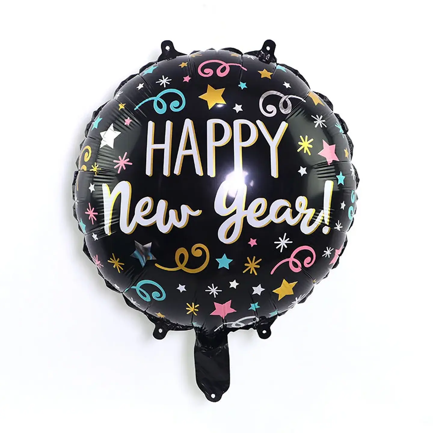 Globos Decorativos Año Nuevo Dorado y Negro – Estrellas, Botellas y Diseños de Fiesta 24