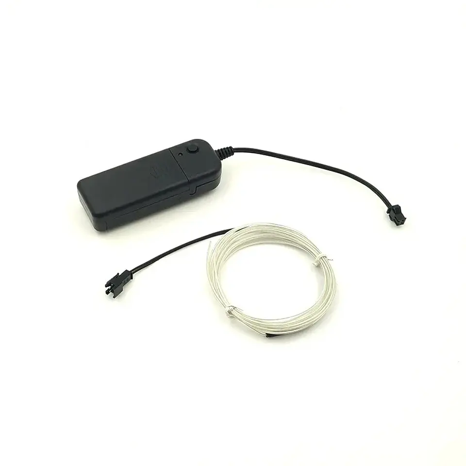 Cable Neón LED EL Luminoso – Decoración para Ropa, Fiestas y Auto 1m / 3m / 5m 8
