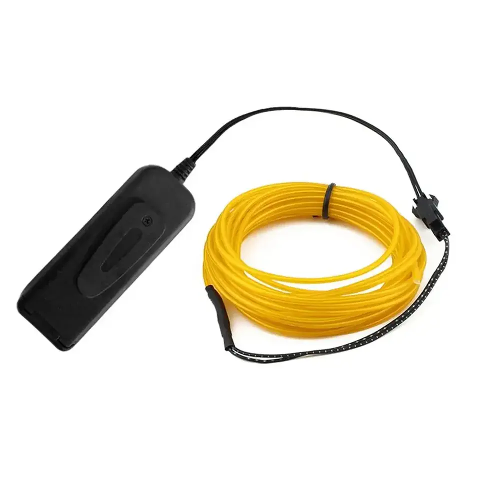 Cable Neón LED EL Luminoso – Decoración para Ropa, Fiestas y Auto 1m / 3m / 5m 10