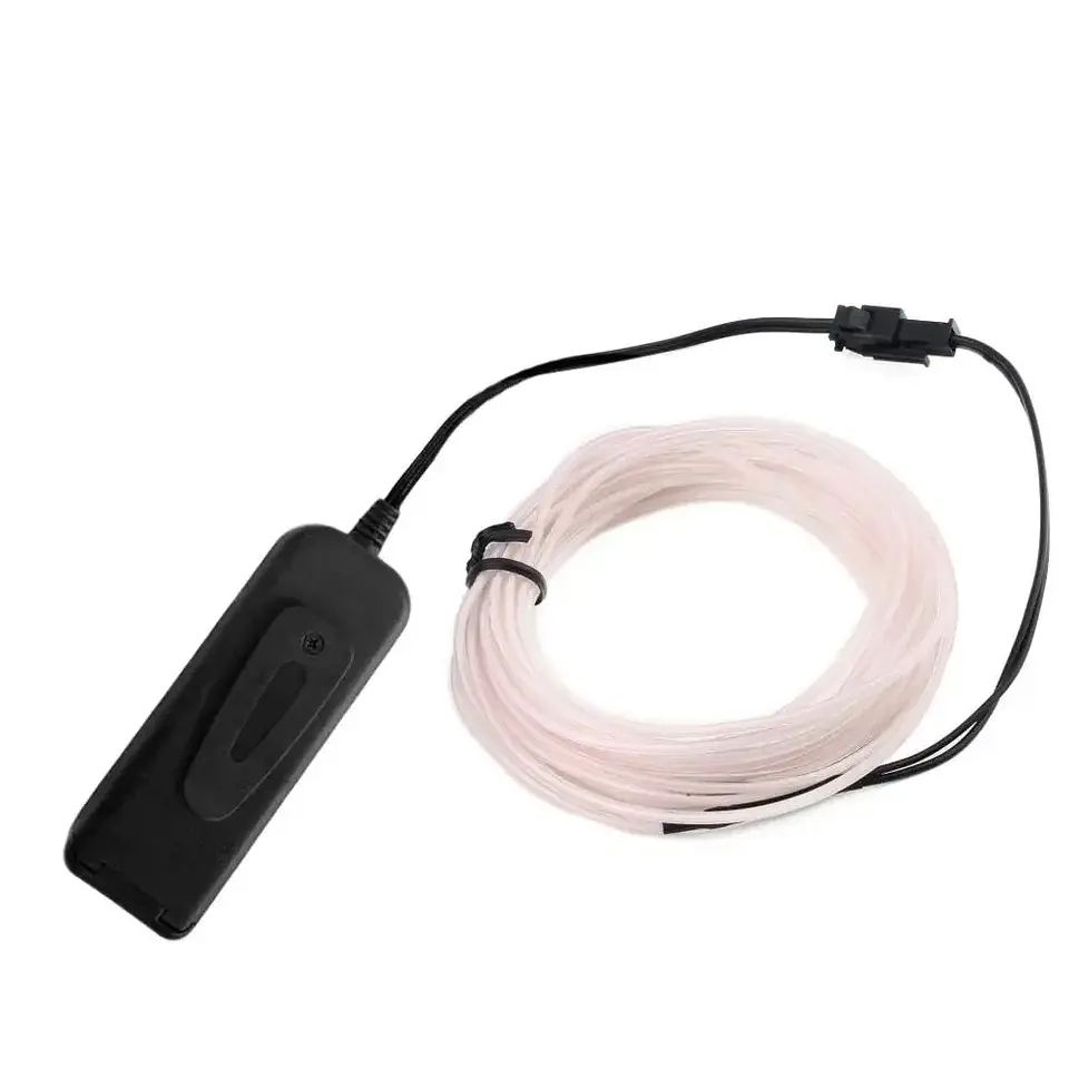Cable Neón LED EL Luminoso – Decoración para Ropa, Fiestas y Auto 1m / 3m / 5m 14
