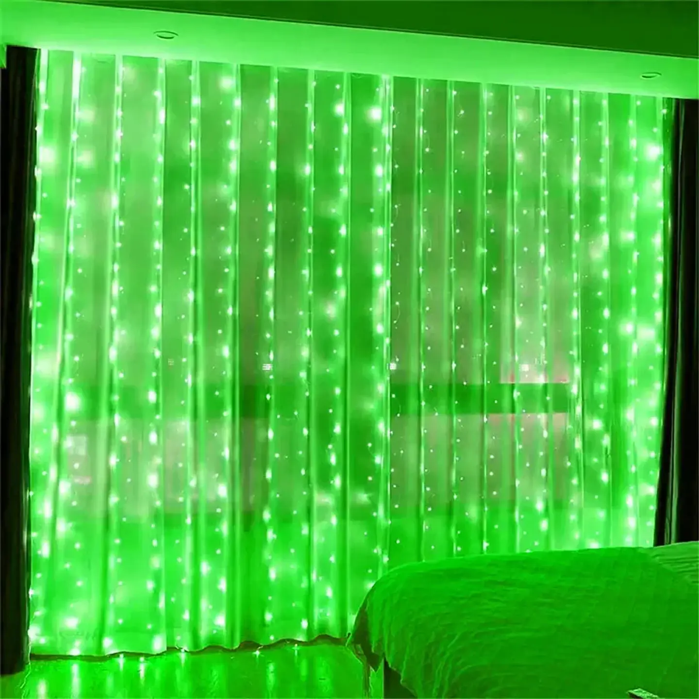 Cortina de Luces LED USB con 8 Modos – Decoración para Navidad, Año Nuevo y Fiestas 12