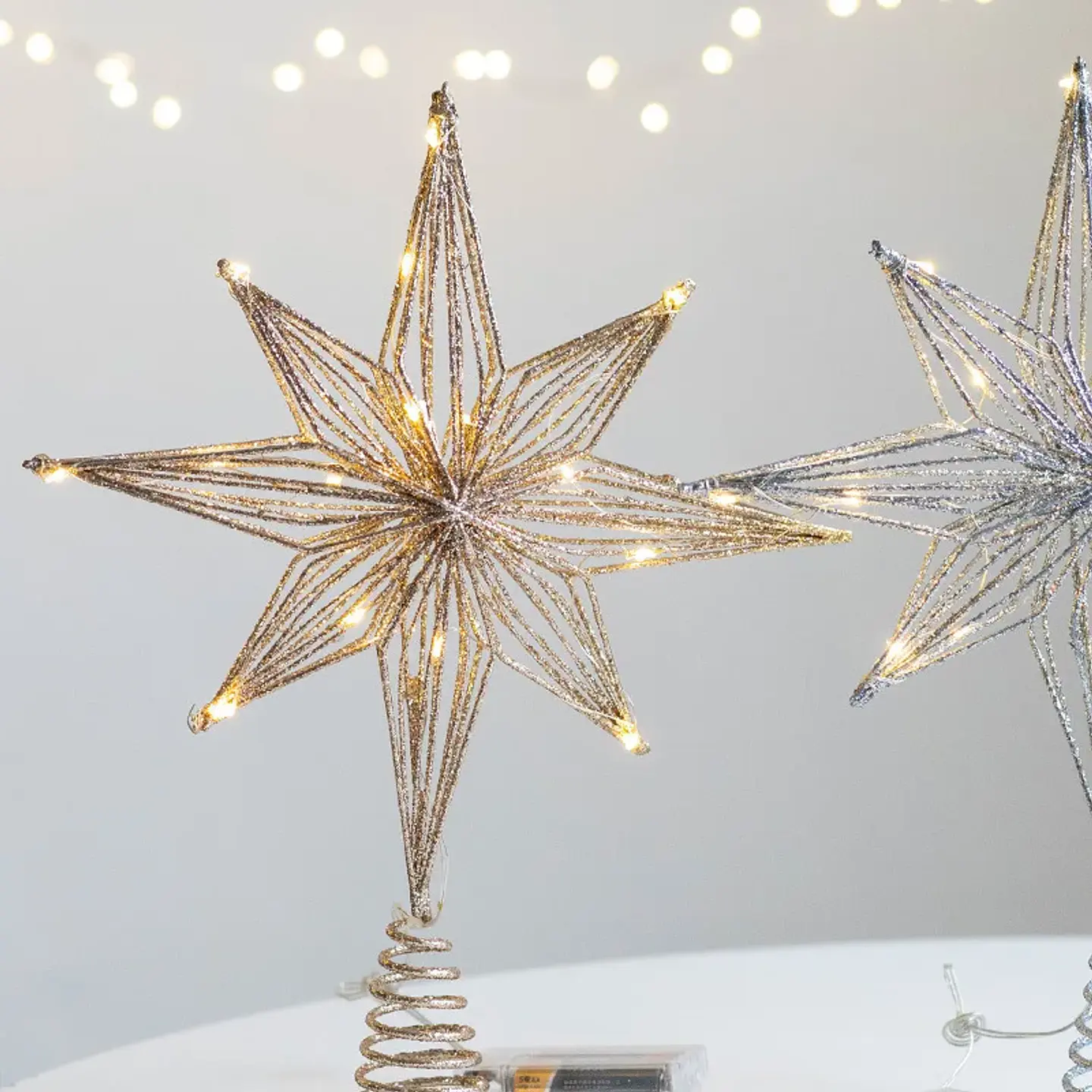 Estrella LED para Punta de Árbol de Navidad – Adorno Luminoso para Navidad y Año Nuevo 3