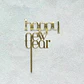Adorno para Torta Feliz Año Nuevo 2027 – Topper Acrílico Dorado para Celebraciones - Miniatura 11
