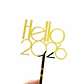 Adorno para Torta Feliz Año Nuevo 2027 – Topper Acrílico Dorado para Celebraciones - Miniatura 15
