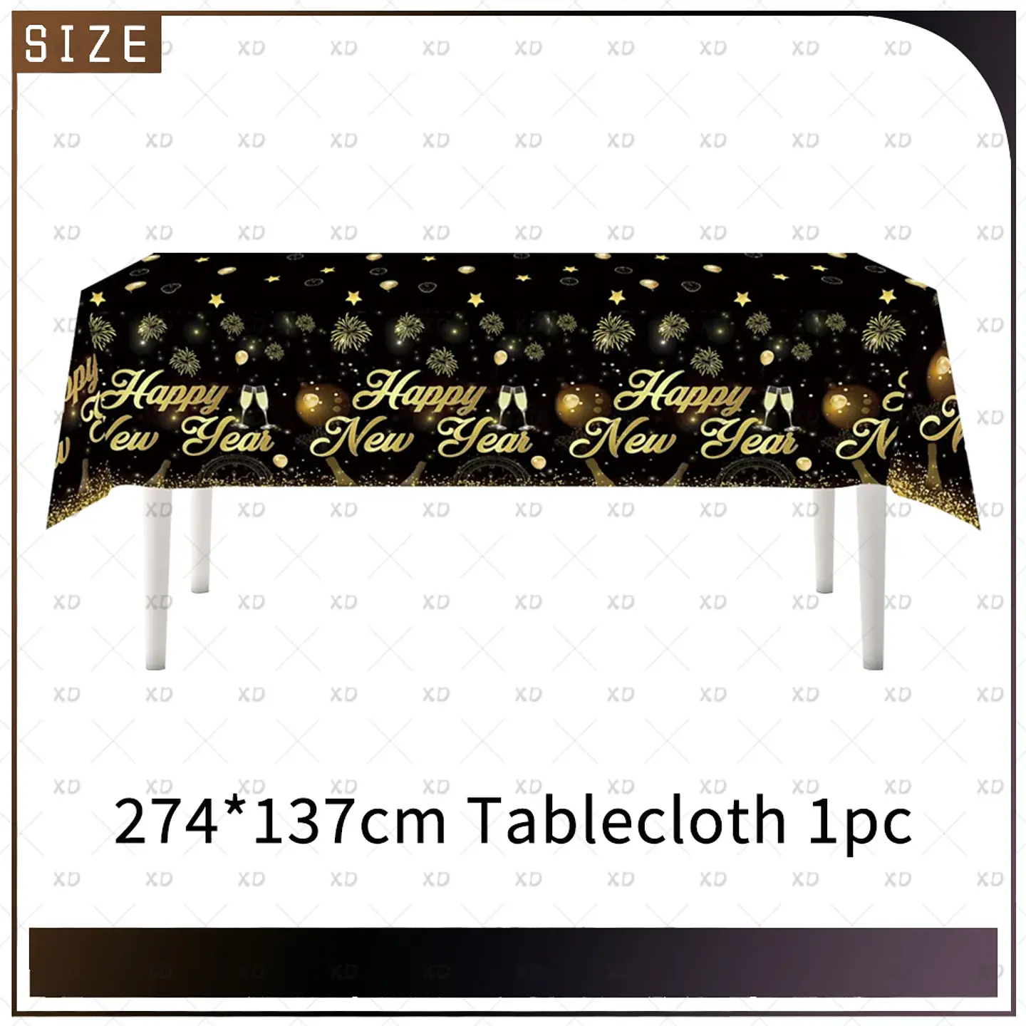 Set de Decoración Año Nuevo 2027 – Platos, Vasos, Servilletas, Mantel y Accesorios para Fiesta 3