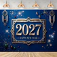Set de Decoración Año Nuevo 2027 – Platos, Vasos, Servilletas, Mantel y Accesorios para Fiesta - Miniatura 6