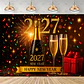 Set de Decoración Año Nuevo 2027 – Platos, Vasos, Servilletas, Mantel y Accesorios para Fiesta - Miniatura 12