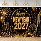 Set de Decoración Año Nuevo 2027 – Platos, Vasos, Servilletas, Mantel y Accesorios para Fiesta - Miniatura 13
