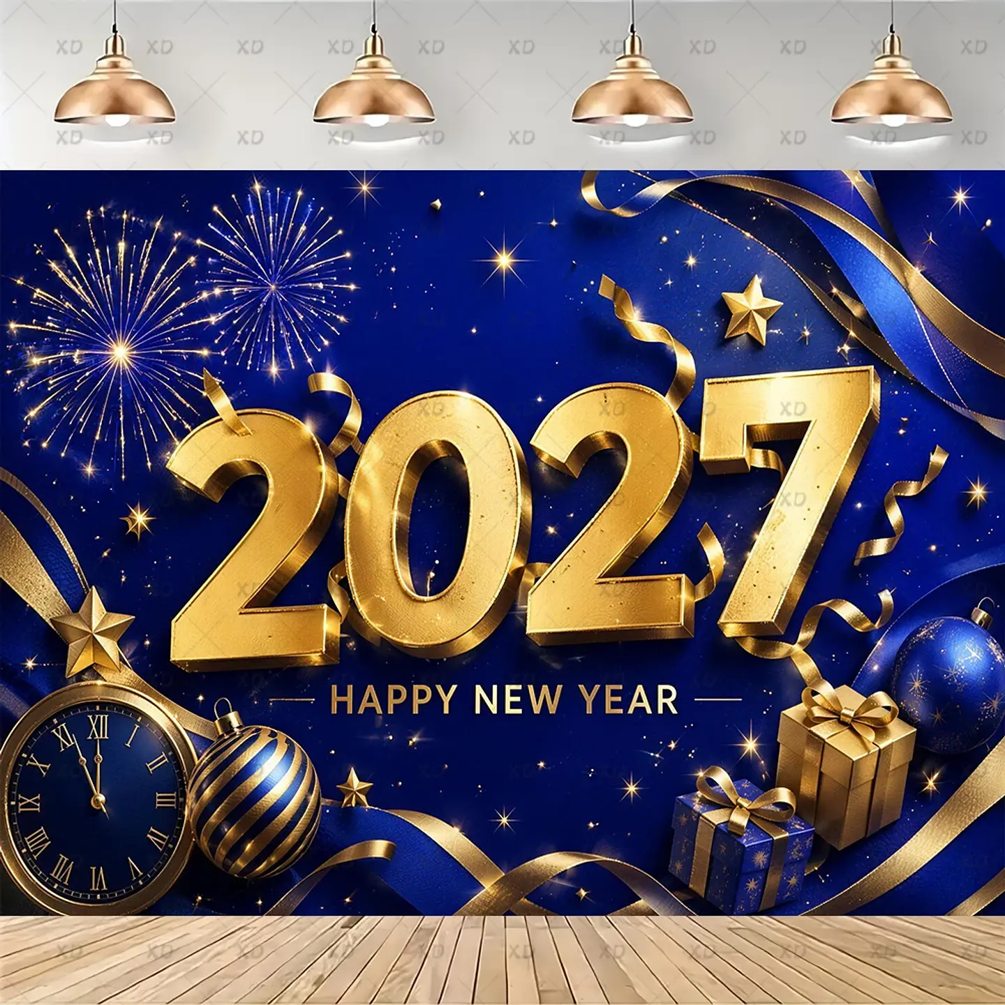 Set de Decoración Año Nuevo 2027 – Platos, Vasos, Servilletas, Mantel y Accesorios para Fiesta 15