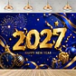Set de Decoración Año Nuevo 2027 – Platos, Vasos, Servilletas, Mantel y Accesorios para Fiesta - Miniatura 15