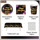Set de Decoración Año Nuevo 2027 – Platos, Vasos, Servilletas, Mantel y Accesorios para Fiesta - Miniatura 18