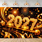 Set de Decoración Año Nuevo 2027 – Platos, Vasos, Servilletas, Mantel y Accesorios para Fiesta - Miniatura 22