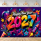 Set de Decoración Año Nuevo 2027 – Platos, Vasos, Servilletas, Mantel y Accesorios para Fiesta - Miniatura 23