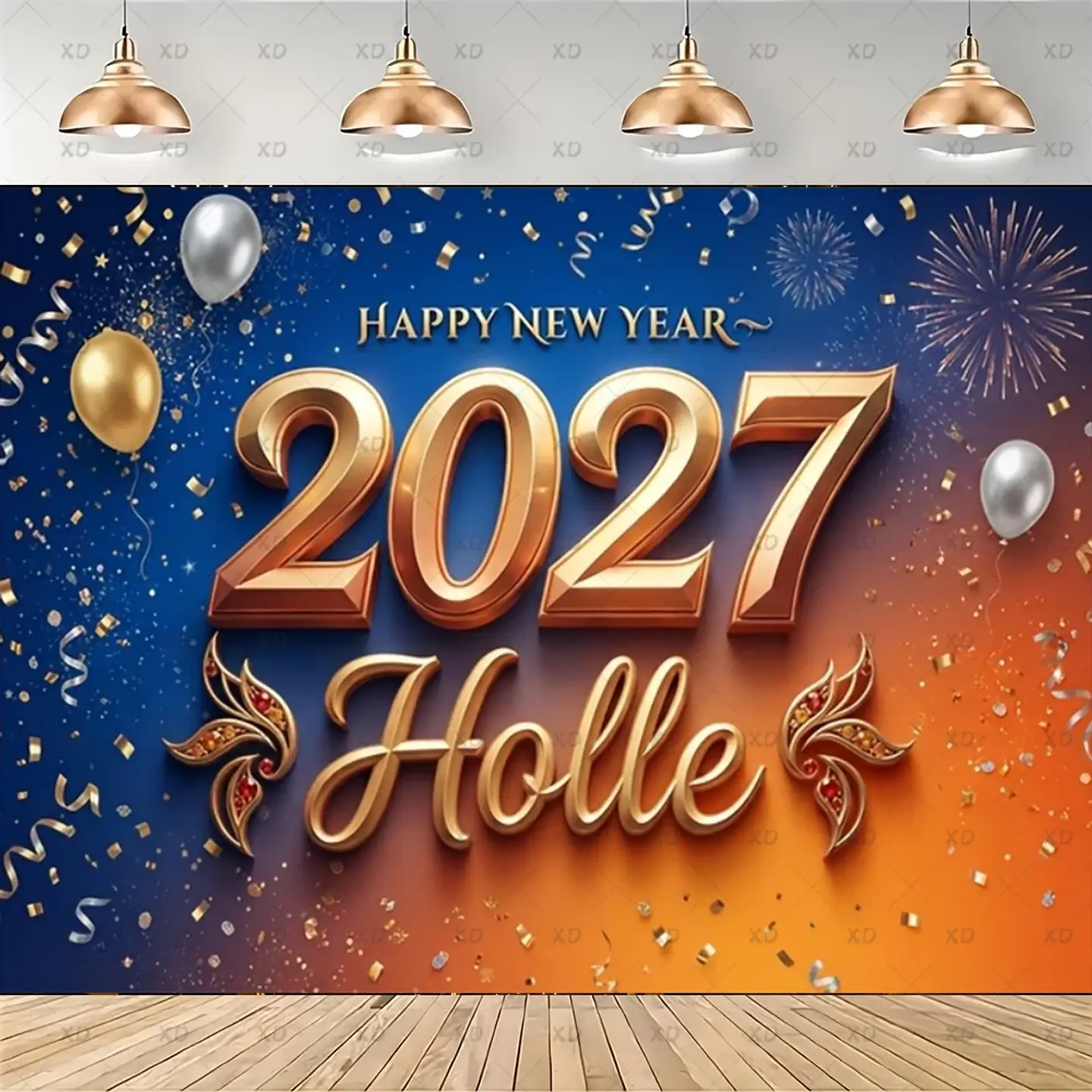 Set de Decoración Año Nuevo 2027 – Platos, Vasos, Servilletas, Mantel y Accesorios para Fiesta 28